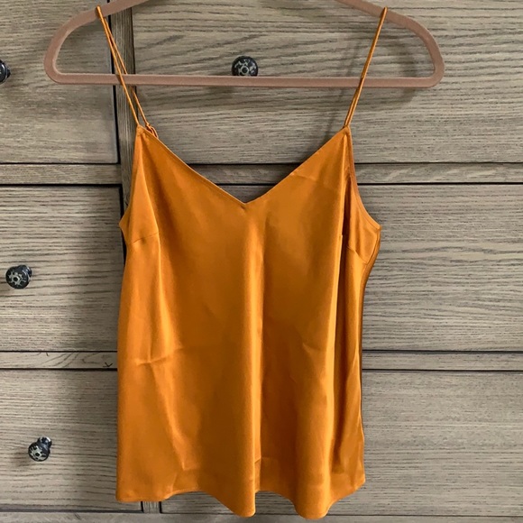 Paige Gold Silk Cicely Cami Sz Sm - Picture 2 of 5